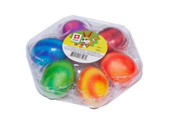 Sechs Ostereier Multicolor